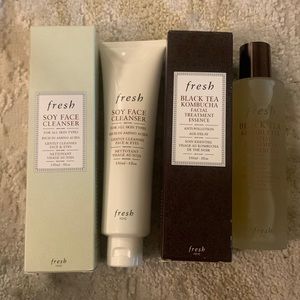 Fresh Soy Face Cleanser and Black Tea Kombucha Bundle